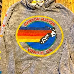 Aviator Nation pullover hoodie Venice Heather Grey